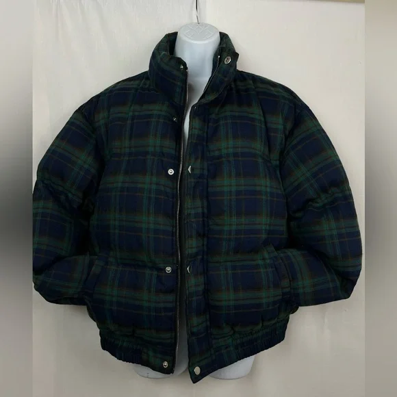Cider Checkered Jacket in Green and Blue size Small - Picture 3 of 11